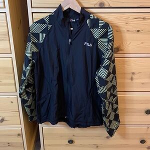 Fila Running Glow in the Dark Track Jacket Size Large